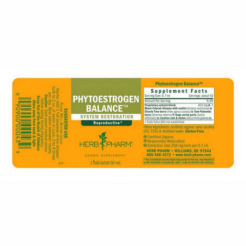 Herb Pharm, Phytoestrogen Tonic, 1 Oz Herb Pharm