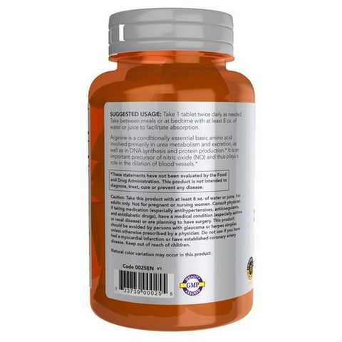 Now Foods, L-Arginine Double Strength, 1000 mg, 60 Tablets