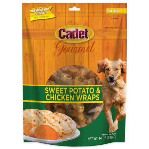 Cadet Gourmet Sweet Potato & Chicken Wrapped Dog Treats 1 Each/14 Oz. (1 Count) by Cadet