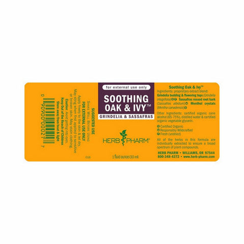 Herb Pharm, Soothing Oak & Ivy Compound, 1 Oz Herb Pharm