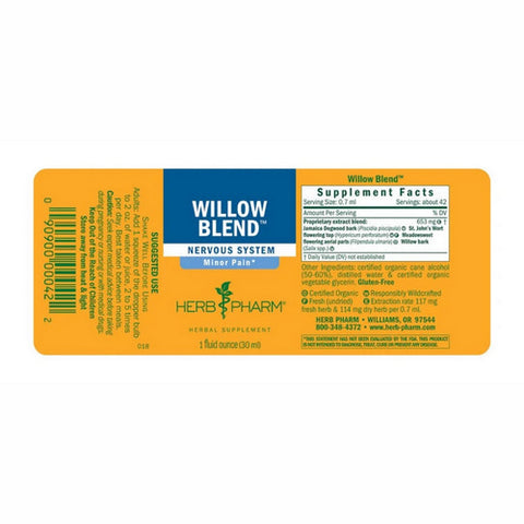 Herb Pharm, Willow Minor Pain Response, 1 Oz