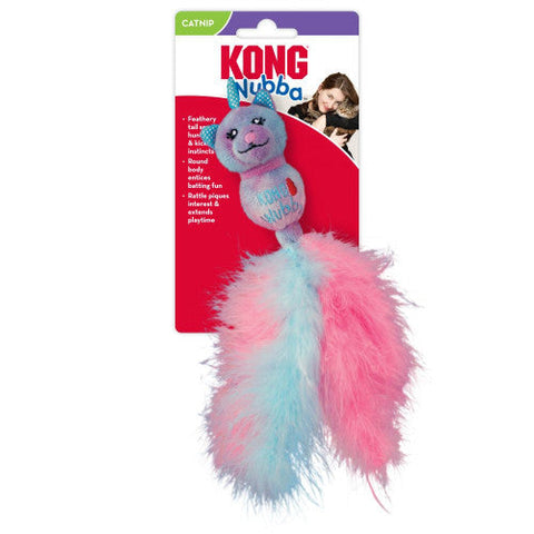 KONG Wubba Caticorn Cat Toy Pink/Light Blue, 1 Each/One Size by Kong