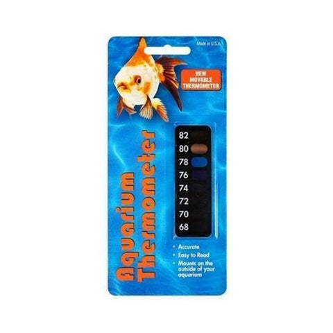 San Francisco Bay Brand, LCR Hallcrest Liquid Crystal Aquarium Thermometer Vertical, Black, 1 Each/Mini San Francisco Bay Brand