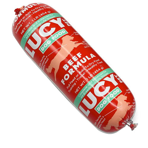 Lucy Pet Products, Lucy Pet Products Dog Food Roll, Beef, 1 Each/1 lb Lucy Pet Products