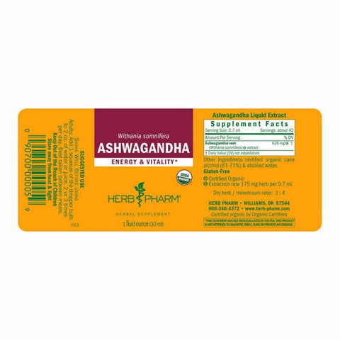 Herb Pharm, Ashwagandha, 1 Oz Herb Pharm