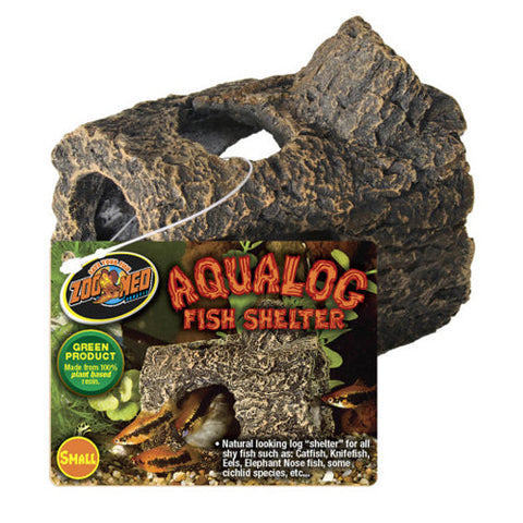 Zoo Med Aqualog Fish Shelter Brown, 1 Each/Small by Zoo Med