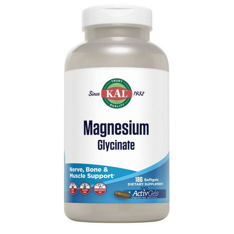 Kal, Magnesium Glycinate ActivGels, 180 Count