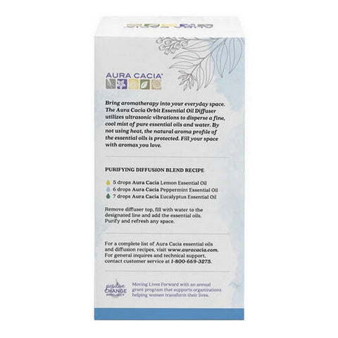 Aura Cacia, Orbit Ultrasonic Diffuser, 1 Count
