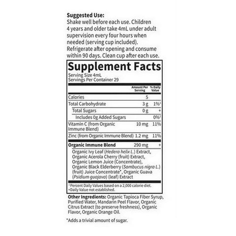 Garden of Life, Organics Kids Cough and Mucus Syrup, 3.9 Oz