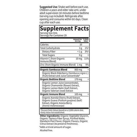 Garden of Life, Organics Kids Elderberry and Sleep Syrup, 3.92 Oz