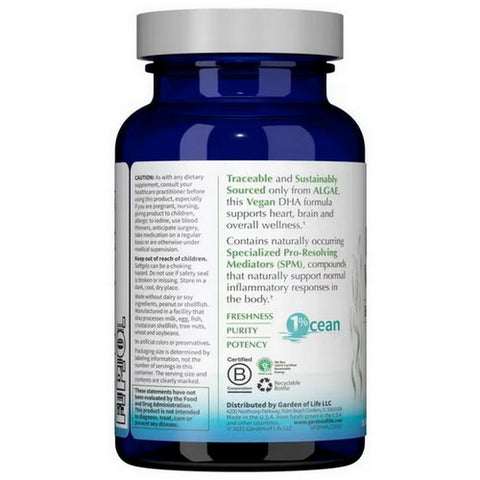 Garden of Life, Dr. Formulated Vegan DHA, 30 Softgels
