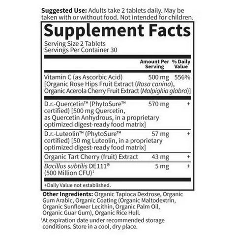 Garden of Life, Dr. Formulated Quercetin Drop Uric Acid, 60 Tabs