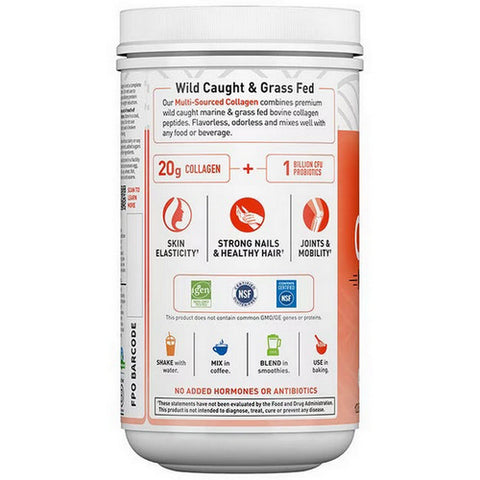 Garden of Life, Wild Caught & Grassss Feds Collagen Multi-Sourced, Unflavored 9.52 Oz