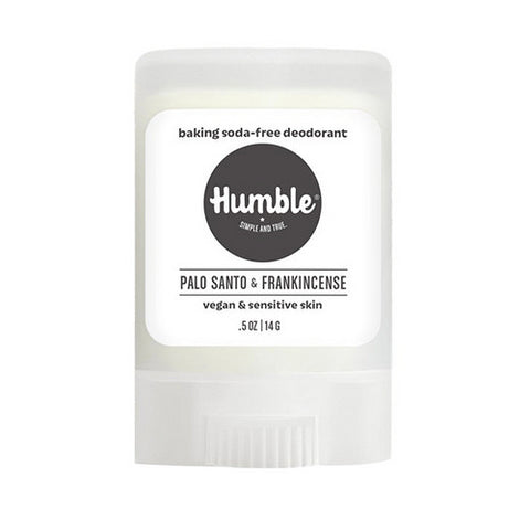 Humble Brands, Deodorant Travel Size Vegan Sensitive Palo Santo & Frankincense, 0.5 Oz