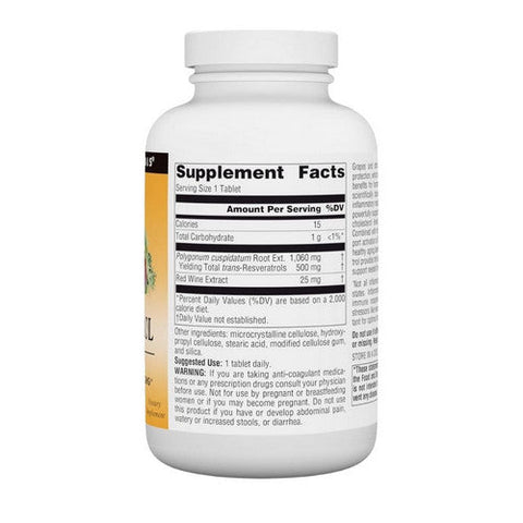Source Naturals, Resveratrol, 500 mg, 120 Tabs Source Naturals