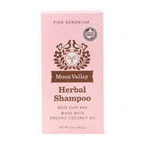Herbal Shampoo Bar Pink Geranium 3.5 Oz by Moon Valley Organics