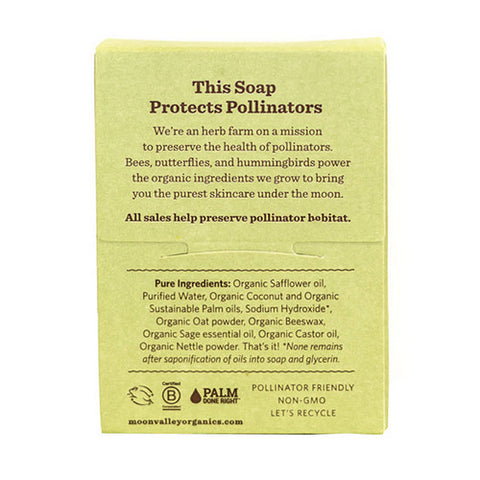 Moon Valley Organics, Herbal Soap Sage, 4 Oz