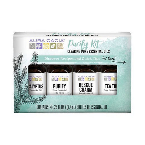 Aura Cacia, Purify Essential Oil Kit, 1 Oz