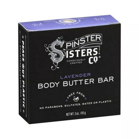 Spinster Sisters Co, Body Butter Bar Lavender, 3 Oz