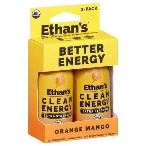 Ethans, Shot Energy Xtra Orange, 4 Oz