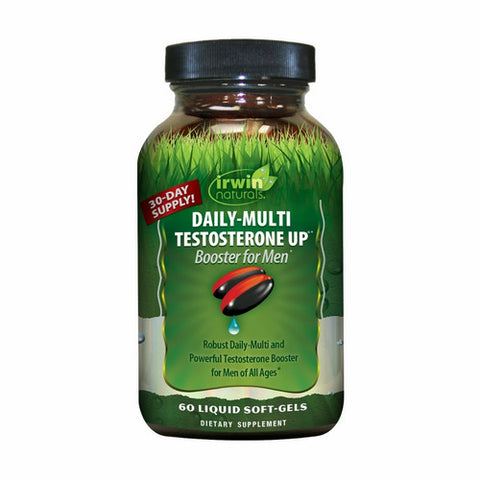 Irwin Naturals, Daily-Multi Testosterone UP Booster for Men, 60 Softgels