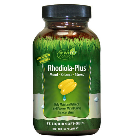 Rhodiola Plus Mood Stress 75 Softgels by Irwin Naturals