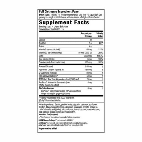 Irwin Naturals, Type I, II & III Collagen Peptides + Astaxanthin 60ct, 60 Softgels