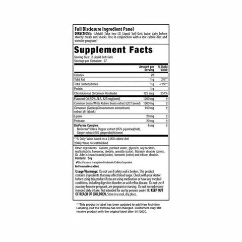 Irwin Naturals, Maximum Strength 3-in-1 Carb Blocker, 75 SoftGels Irwin Naturals