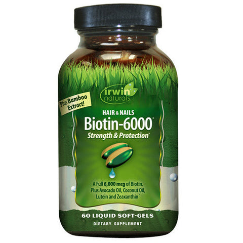 Irwin Naturals, Biotin Strength And Protection, 60 Softgels Irwin Naturals