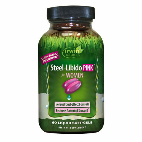 Irwin Naturals, Steel-Libido PINK for Women, 60 Softgels