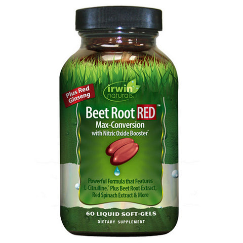 Irwin Naturals, Beet Root Red Max-Conversion With Nitric Oxide Booster, 60 Softgels