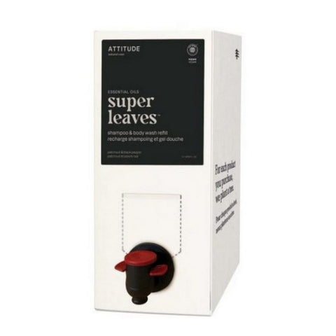 Attitude, 2 In 1 Mens Patchouli And Black Pepper Refill, 2 Litre