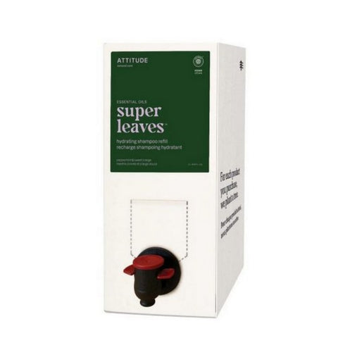 Attitude, Super Leaves Hydrating Shampoo Peppermint And Sweet Orange Eco Refill, 2 Litre