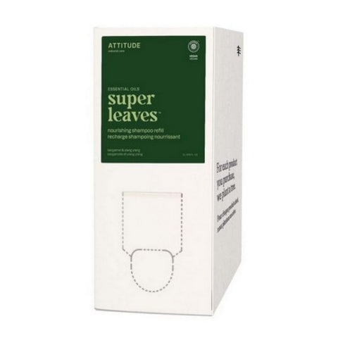 Attitude, Super Leaves Shampoo Nourishing Bergamot Refill, 2 Litre