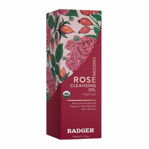 Badger Balm, Rose Cleansing Oil, 59 Ml