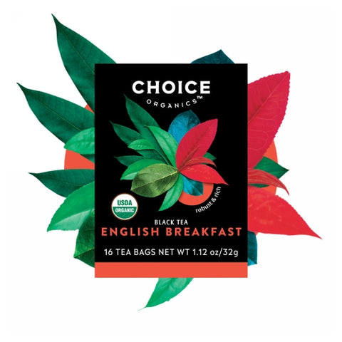 Choice Organic Teas, Organic English Breakfast Black Tea, 32g, 16 Bags