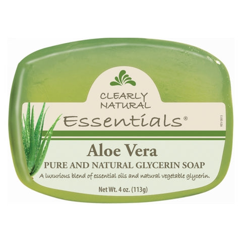 Clearly Natural, Aloe Vera Soap, 4 OZ EA