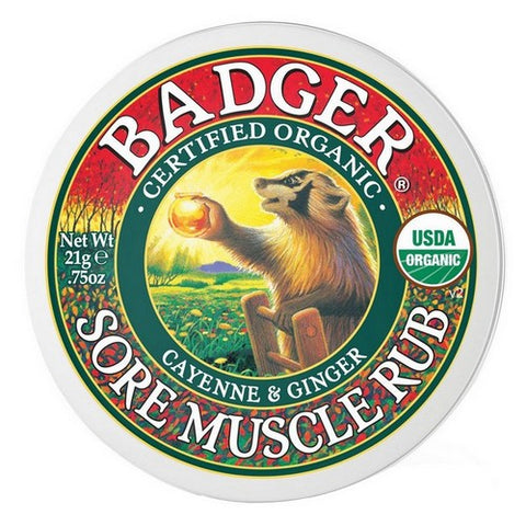 Badger Balm, Sore Muscle Rub Tin, .75 Oz