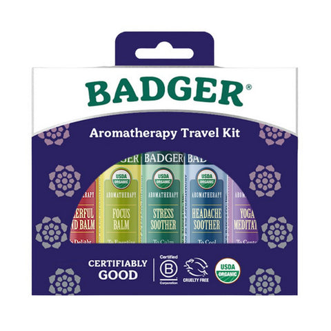 Badger Balm, Aromatherapy Travel Kit, .15 Oz