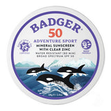 SPF 50 Adventure Sport Mineral Sunscreen 2.4 Oz by Badger Balm