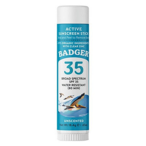 Badger Balm, SPF 35 Sport Mineral Face Stick, .65 Oz