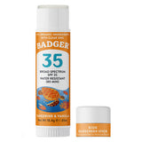 SPF 35 Kids Mineral Sunscreen Face Stick .65 Oz by Badger Balm