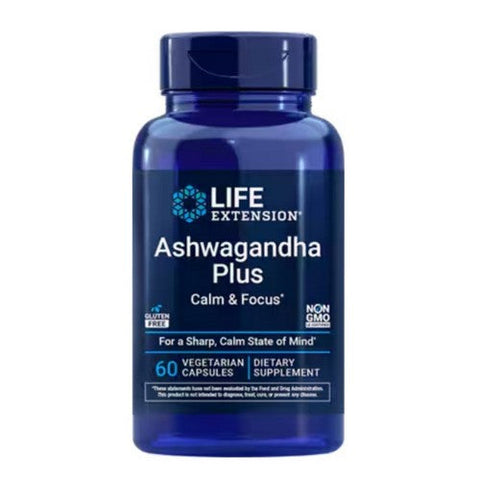 Life Extension, Ashwagandha Plus Calm & Focus, 60 Caps Life Extension