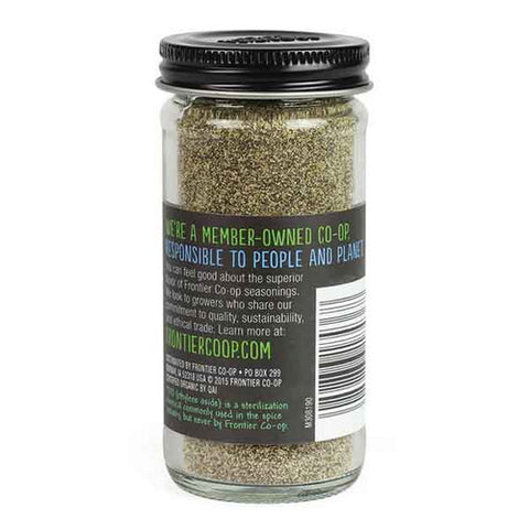 Frontier Coop, Organic Black Pepper Fine Grind, 1.80 Oz