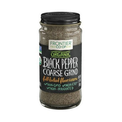 Frontier Coop, Organic Black Pepper Coarse Grind, 1.76 Oz
