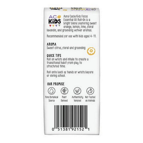 Aura Cacia, Kids Focus Roll On, 0.31 Oz