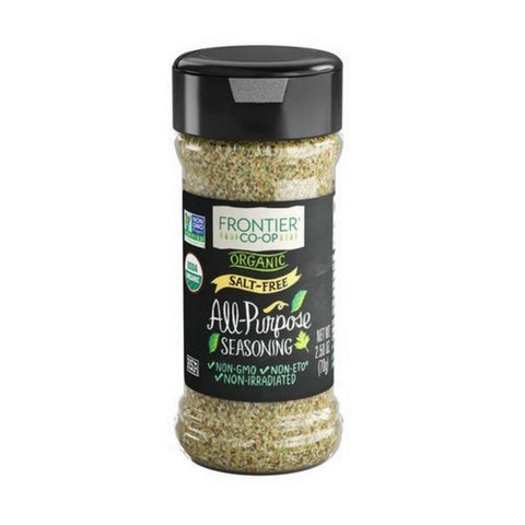 Frontier Coop, Organic Salt Free All Purpose Seasoning, 2.5 Oz