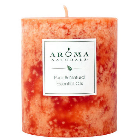 Aroma Naturals, Clarity Orange Pillar 3, 1 Candle