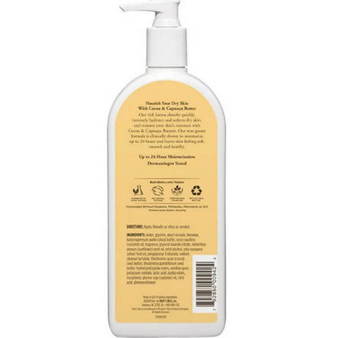 Burts Bees, Body Lotion Cocoa And Cupuacu Butters, 12 Oz
