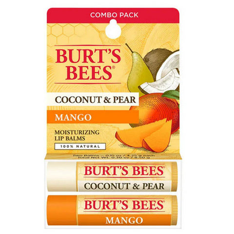 Burts Bees, BCoconut And Pear And Mango Butter Lip Balm Blister, 0.15 Oz